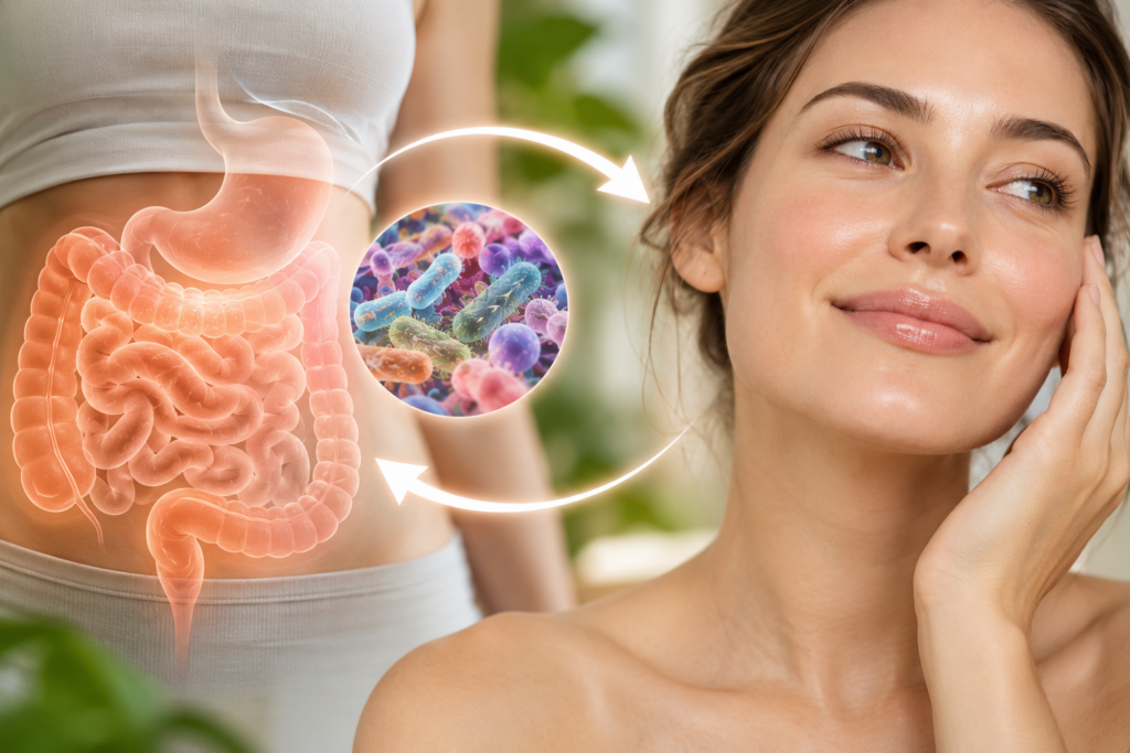 MICROBIOTE & PEAU : L’AXE INTESTIN-PEAU PEUT-IL VRAIMENT AMÉLIORER LA QUALITÉ DE LA PEAU ?